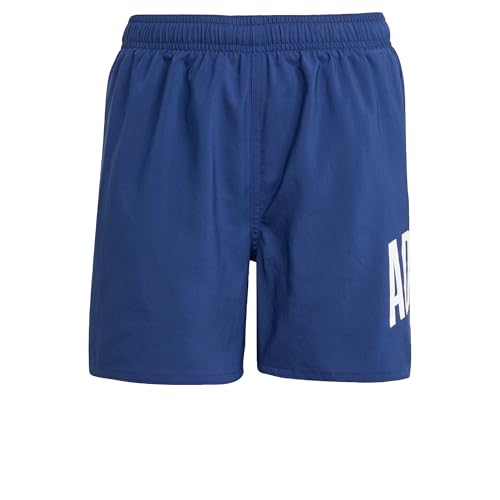adidas Boy's Bañador Corto Sportswear Essentials Logo CLX (Infantil), Dark Blue/White, 140