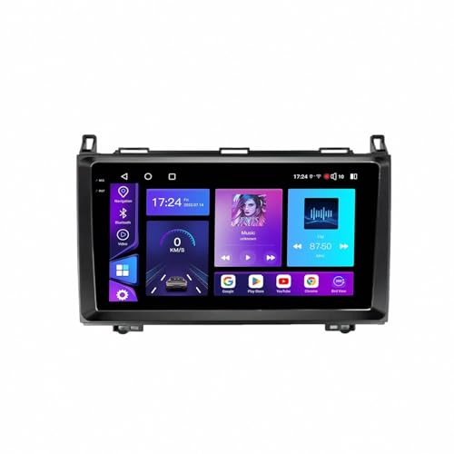 Navegación GPS para Benz B200 en viajes familiares con mapas WiFi y cámara trasera