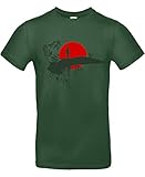 Das T-Shirt besteht aus ringgesponnener strapazierfähiger 100%iger Baumwolle und sehr guter Qualität, das Gewebe ist einlaufvorbehandelt und mit 185 Gramm pro Quadratmeter fein und mittel-schwer.