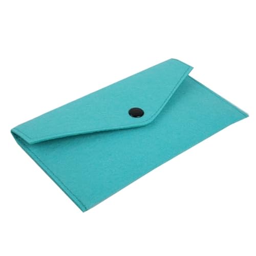 Felt Card Holder Wallet - Compact Clutch with Phone Pocket for Everyday Use(Green)