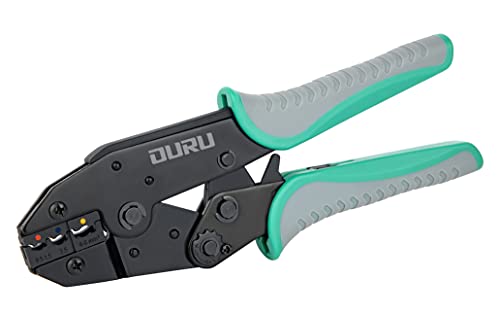 Crimping Tool for Insulated Electrical Wire Connectors,OURU Racheting Crimper Tools,Ratchet Wire Terminal Crimper,Wire Crimping Tool AWG 22-10,OU-1113