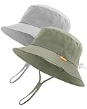 FURTALK Baby Sun Hat Toddler Boys Girls Bucket Hat for Kids 0-5 Years UPF 50+ Sun Protective Child Summer Beach Hats