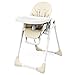 GOPLUS Seggiolone Pranzo Bambini, Pieghevole, Regolabile a 7 Altezze, 2 Vassoi per Pranzo e Giocattoli, a 3 Postazioni, Schienale Regolabile a 5 Inclinazioni, Seduta di PU, 54x72x100cm, Beige