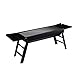 Produktbild HQW BBQ Grill, Klappgrill Edelstahl mit Gusseisenpfanne Holzkohlegrill Tragbarer Standgrill für Picknick und Camping Klappbarer Standgrill