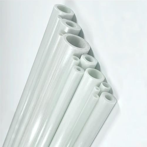 Tubes isolés en fibre de verre blanche 6x4x495mm rigides pour bricolage