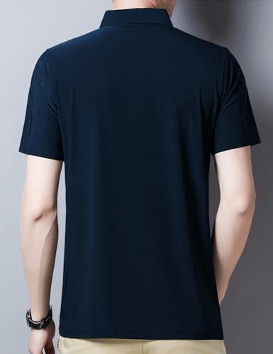 Image of Noble Monk Men's Polycotton Regular Fit Polo T-Shirt Half Sleeves |Polo Collar | Casual T-Shirt
