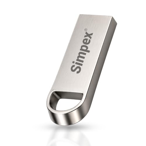 Image of Simpex (64 GB 2.0V) Metal Body 64GB USB Flash Drive, High Speed Read & Write Pen Drive,X-Ray & Temperature Resistant, Compatible with Windows & Mac OS