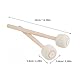 COSMEVIVI Trommelstock-set – 2 Stück Trommelschlägel Aus Holz Mit Filz Für Blaskapellen Und Zum Üben