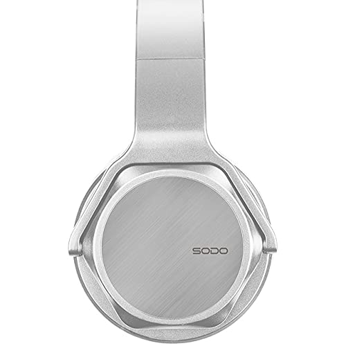 AXA - Headphone/Headset - Original Real SODO MH3 Wireless Headphones Btooth Earphone Fóldable Adjustable Handsfree Headset with MIC for PC & Mobile (SILVER)