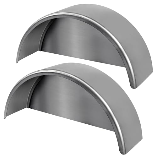 JY PERFORMANCE Trailer Fenders Single Axle, Steel Round...