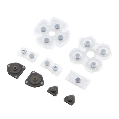 Ygerbkct Coussin conducteur en caoutchouc de rechange pour Playstation 4 pour manette PS4 Coussin conducteur en caoutchouc Cover