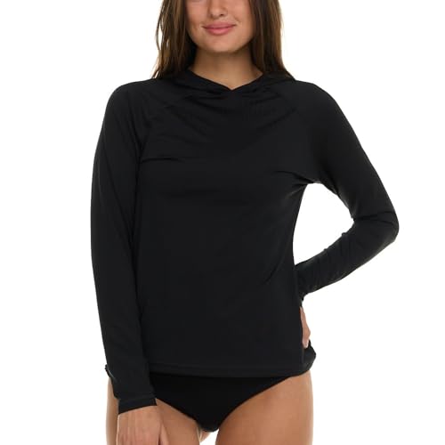 Champion Rash Guard for Women with Hood, Long Sleeve Hoodie Swim Shirts for Women, Quick Dry UPF 50+ SPF Sun & UV Protection3