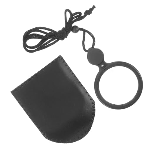 BCOATH Lupa de Mano con Luz LED para Leer, Herramienta de Aumento Ligera y Portátil de Abs y Acrílico, Adecuado para Adultos y Personas Mayores al Leer Menús o Periódicos