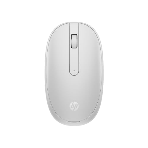 HP 240 Lunar White Bluetooth Mouse/Bluetooth® 5.1 connection/15 Month battery/1600 dpi Optical Sensor/Sleek and ambidextrous Design