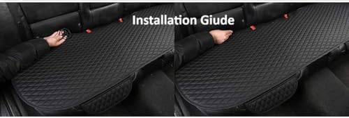 Image of BROGBUS Car Seat Cover Protector Mat Back Cushion Car Seat Mat (Cream, Pack of 1) (Only Rear Seat Mat) | Polyurethane