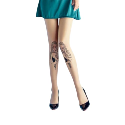 Image of Ulalaza Sparkle Hollow Out Letter Nude Colorful Rhinestone Hot Drilling Fishnet Pantyhose Tights for women Luminous