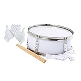Luwecf Caja Snare Drum Set Profesional con Guantes Baquetas Correa Instrumento Musical para Niños Adultos Principiantes Estudiantes Práctica Rendimiento