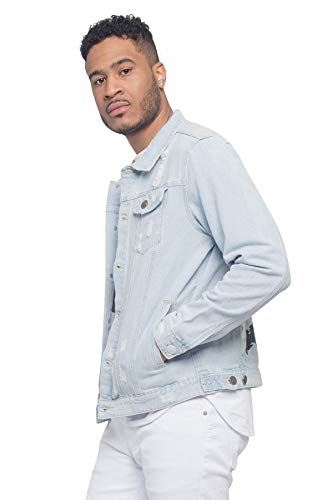 Image of VICTORIOUS Men's Distressed Denim Jacket