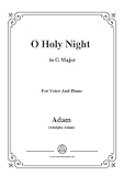 Adam-O Holy night cantique de noel in G Major, for Voice and Piano (French Edition)