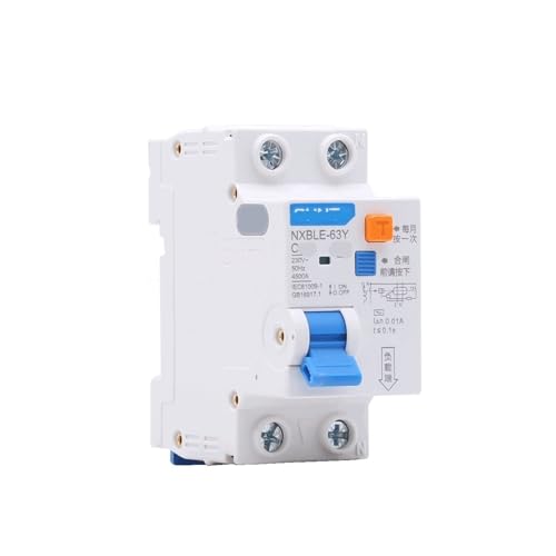 Disjoncteur à courant résiduel 63A 1P+N 230V avec protection contre les fuites de surintensité NXBLE-63Y
