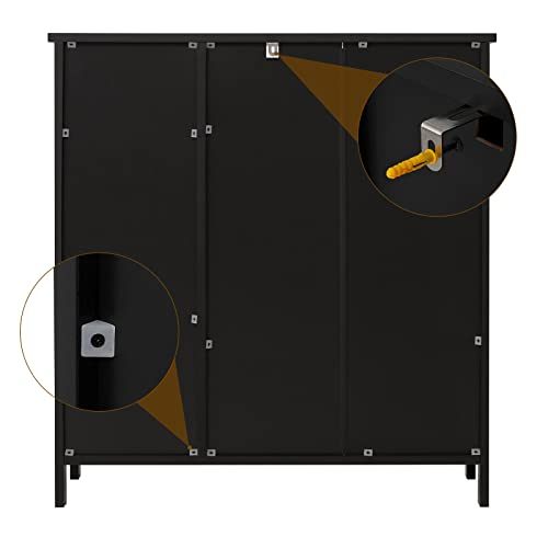 Weenfon Storage Cabinet With Doors And Shelves, Floor Storage Cabinet With Drawer, Accent Cabinet For Living Room, Bedroom, Wfsng04H #TOP7