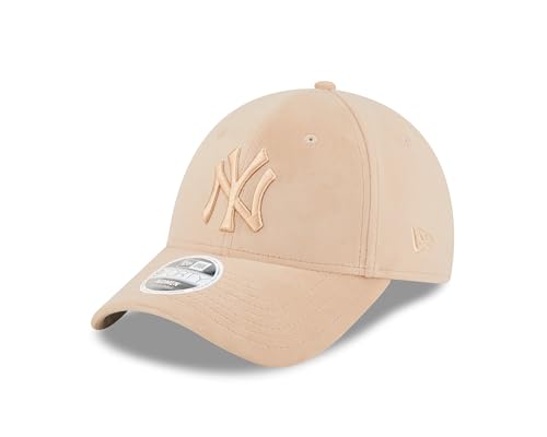 New Era New York Yankees MLB casquette 9Forty ajustable femme velours stone