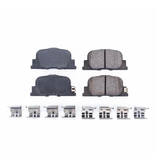 Image of PowerStop Rear Brake Pads for Lexus ES300 2000-01 |Scion tC 2005-10 |Toyota Camry 2000-01 - Z17 Ceramic Brake Pads with Installation Hardware, 17-835
