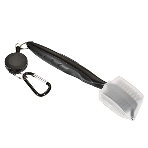 M METERXITY Golf Club Brush, Golf Club Groove Cleaner Zip-line Dual Sided Bristle Cleaning Tools with Cover Clip, Retractable