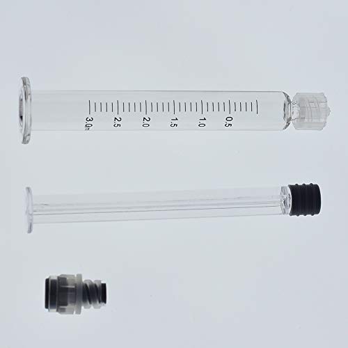 Fhis Dispensing Measurement Mark Tip for CBD Oils, EJuices, Liquids, Chemical (Gray Piston)3ml Luer Lock Syringe with Needle Reusable Pack of 100 (20G) - Image 5