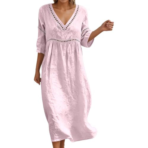 Robe d'été élégante en lin pour vos journées de plage et soirées