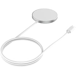 Cargador Tecnologia Qi JOBY Cargador Inalámbrico Magnético, Compatible con MagSafe, Tecnología Qi, Carga Rápida de 15 W, Compatible con iPhone y Smartphones Android, Gris