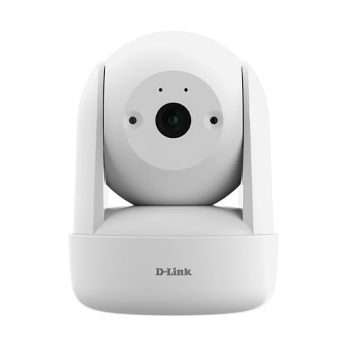 D-Link 2K Pan & Tilt Wi-Fi Camera w/ 360 Degree View, Full 2K 1296p Resolution, Sound & Motion Detection, 2-Way Audio, Cloud & Local Recording, Night...
