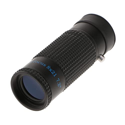 Image of Mini Extra Short Focus 8x21 Monocular Typoscope Microscope Kits Black