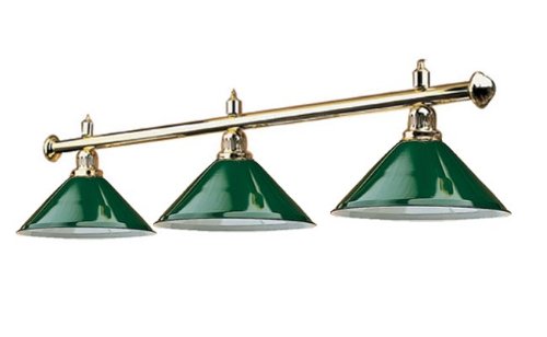 SUPREME - Luminaire laiton 3 globes Vert