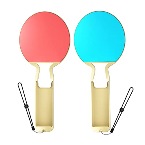 C-LARSS Lot de 2 poignées de jeu VR pour jeux vidéo - Accessoire portable - Pour Switch OLED - Bleu et rouge