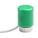 230V Floor Heating Actuator with M30 x 1.5mm Thread, 110N Thrust, IP54 Electric Radiant Heating Valve for Home Floor Heating System, 1 PCS White（Green）