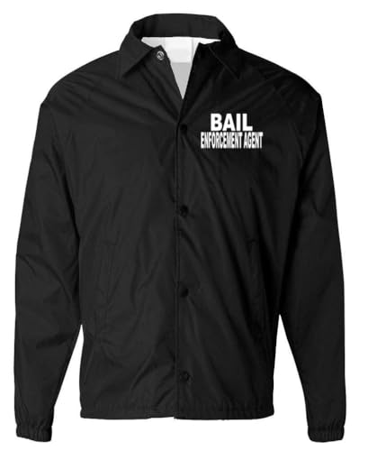 Service and First Responders Bail Enforcement Agent Coaches Jacket Event Staff Men’s Women’s Windbreaker2