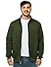 Men's Fleece Jacket Casual Zip up Lightweight Sweatshirts Athletic Outdoor Sweater Jackets with Pockets(S,Green)