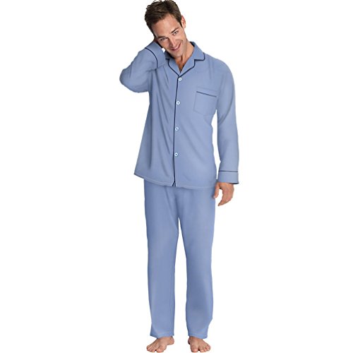 Image of Hanes Men's Woven Plain-Weave Pajama Set