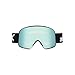 Burton Anon M6 Low Bridge (Asia Fit) Snow Goggles + Bonus Lens + MFI Face Mask + Case (Frame: Black, Lens: Perceive Variable Blue, Spare Lens:Cloudy Pink)