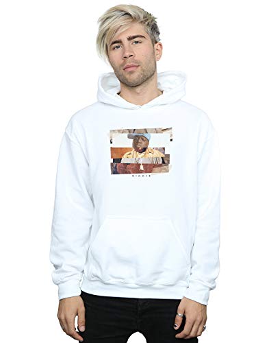 Notorious Big Men's Sliced Photo Hoodie White XXX-Large