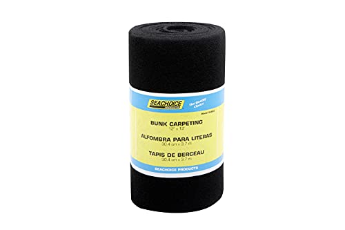 Seachoice Bunk Carpet, 12 in. X 12 Ft., Black