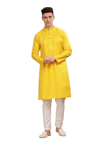 Image of BE ACTIVE Cotton Kurta for Men | Traditional and Stylish Design | Indian Kurta | Full Sleeve Kurta