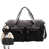 de Viaje Plegable para Viajes | Plegable para Deportes y Viajes, de Viaje portátil expandible para el Trabajo, Fitness, Deportes, Fin de Semana, Camping, avión, Hospital, Negro