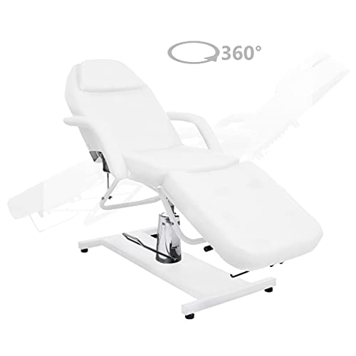 Massage Table White 70.9"x24.4"x(34.3"-44.1"),Health & Beauty,Personal Care,Massage & Relaxation,Massage Tables,110264 - Image 2