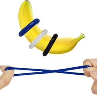 AJOHBM Per uomo spessi Anelli in silicone elastico Ċȯꞏckriꞌng accessori sportivi regolabili.-D07Y11Z