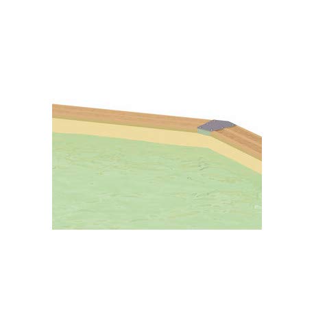 Liner pour piscine bois octogonale 5,10 x h1,20m Liner beige