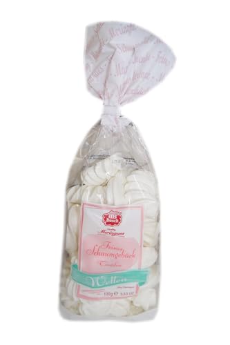 Busch Quality Meringues Wellen Weiß Feines Schaumgebäck, 100 g