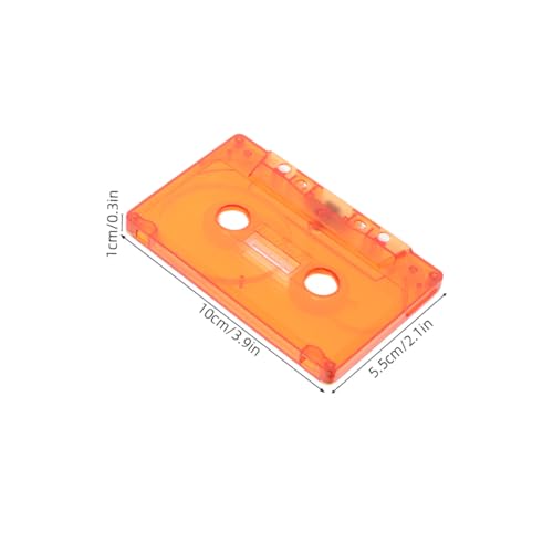 Cintas de casete retro de audio virgen con carcasas transparentes de almacenamiento para grabaciones 3