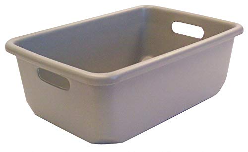 NEW ENGLAND PLASTICS Nesting Conveyor Bin, 12 1/2 in W, Gray